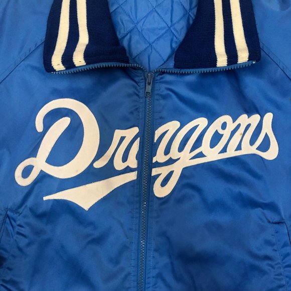 Descente - Chunichi Dragons vintage On-Field Bomber jacket (1986) NPB JAPAN Team - Picture 8 of 15